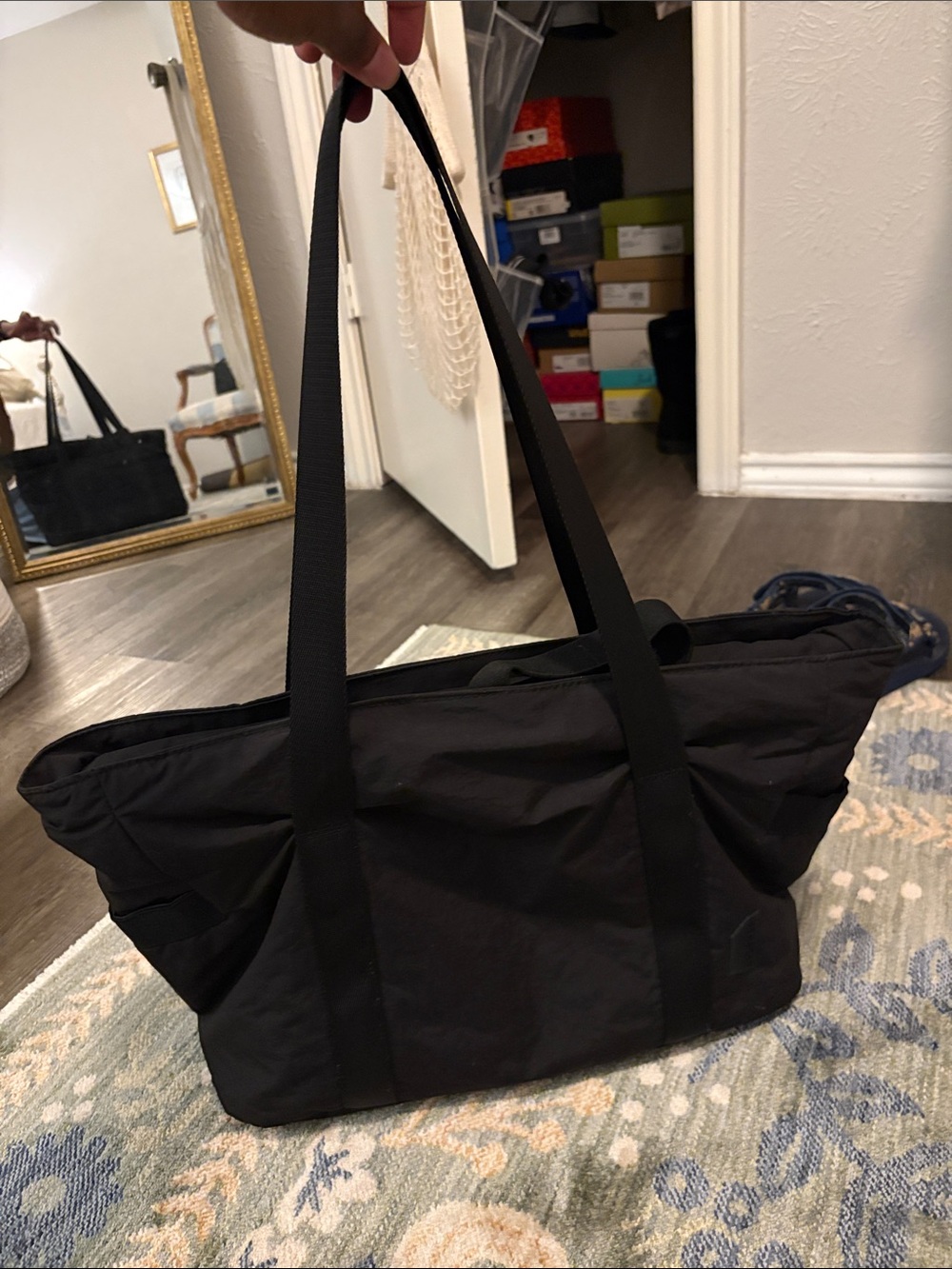 Bagsmart Laptop Classic Black Tote Bag - Everyday Carry